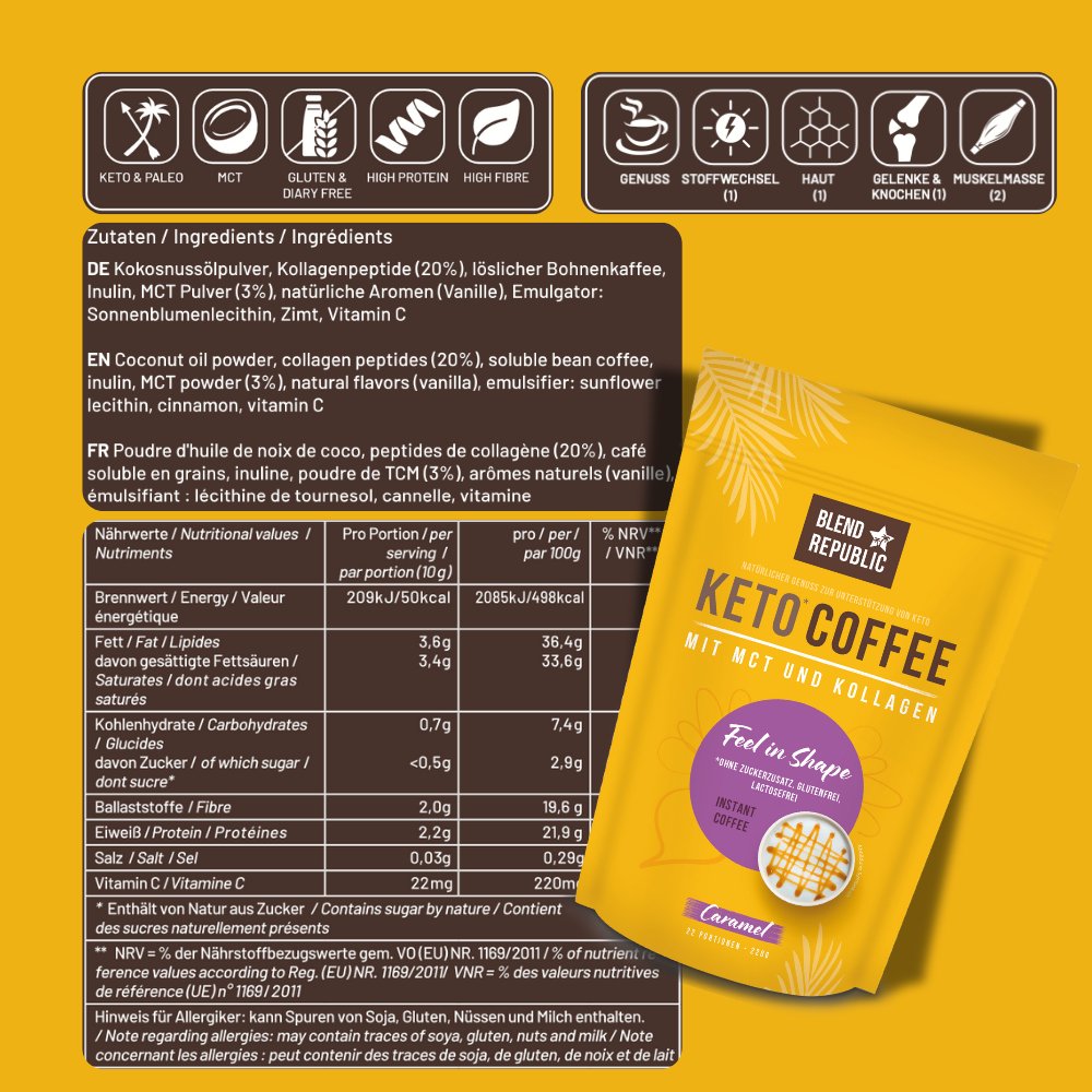 Keto Coffee Caramel - blendrepublic